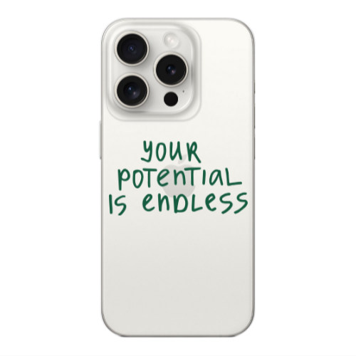 Apple Iphone 16 Pro Max Your potential is endless Transparent Silicone TPU Θήκη
