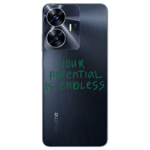 Realme Note 50 Your potential is endless Transparent Silicone TPU Θήκη