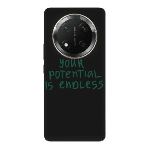 Honor Magic 7 Lite Your potential is endless Black Colored Silicone TPU Θήκη