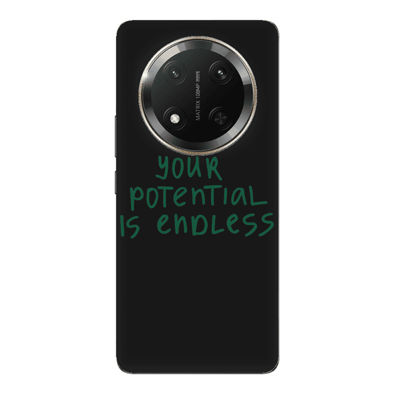 Honor Magic 7 Lite Your potential is endless Black Colored Silicone TPU Θήκη