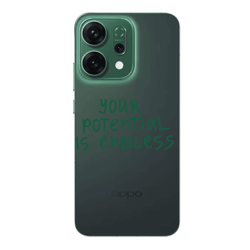Oppo RENO 14 Your potential is endless Transparent Silicone TPU Θήκη