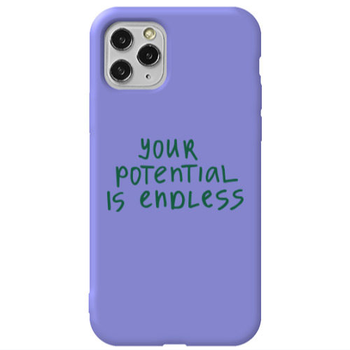 Apple iPhone 11 Pro Your potential is endless Purple Colored Silicone TPU Θήκη