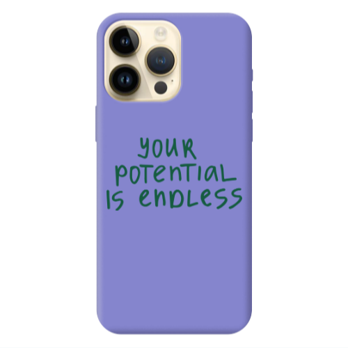Apple iPhone 13 Pro Max Your potential is endless Purple Colored Silicone TPU Θήκη