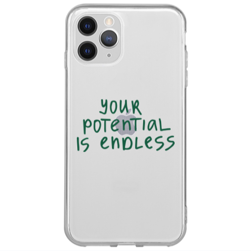 Apple iPhone 13 Pro Max Your potential is endless Transparent Silicone TPU Θήκη
