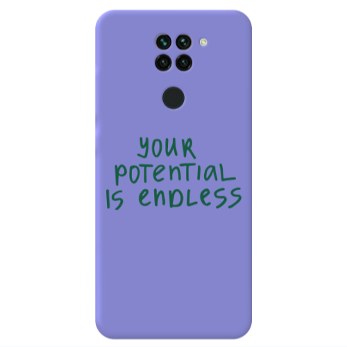 Xiaomi Redmi Note 9 Your potential is endless Purple Colored Silicone TPU Θήκη