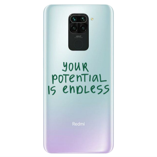 Xiaomi Redmi Note 9 Your potential is endless Transparent Silicone TPU Θήκη