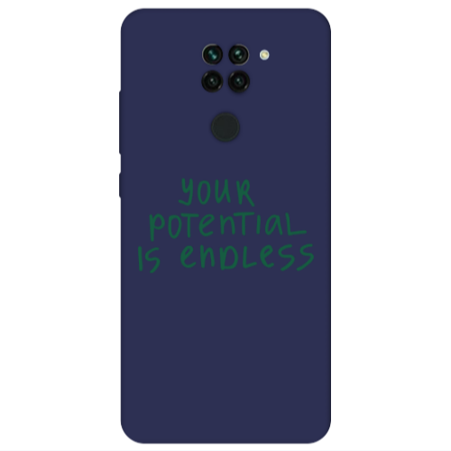 Xiaomi Redmi Note 9 Your potential is endless Dark blue Colored Silicone TPU Θήκη
