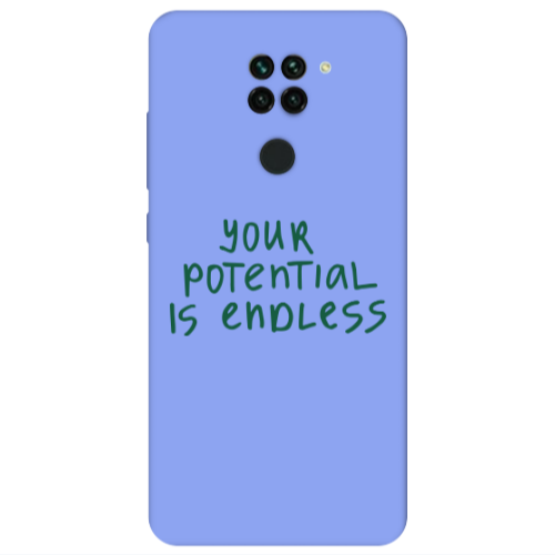 Xiaomi Redmi Note 9 Your potential is endless Light Purple Colored Silicone TPU Θήκη