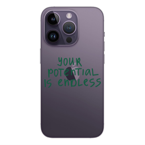 Apple iPhone 14 Pro  Your potential is endless Transparent Silicone TPU Θήκη