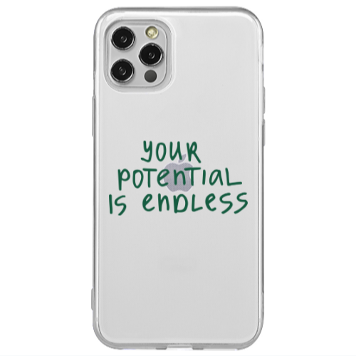 Apple iPhone 12 Pro Your potential is endless Transparent Silicone TPU Θήκη