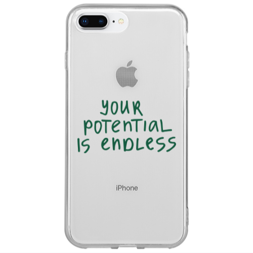 Apple iPhone 7 Plus Your potential is endless Transparent Silicone TPU Θήκη