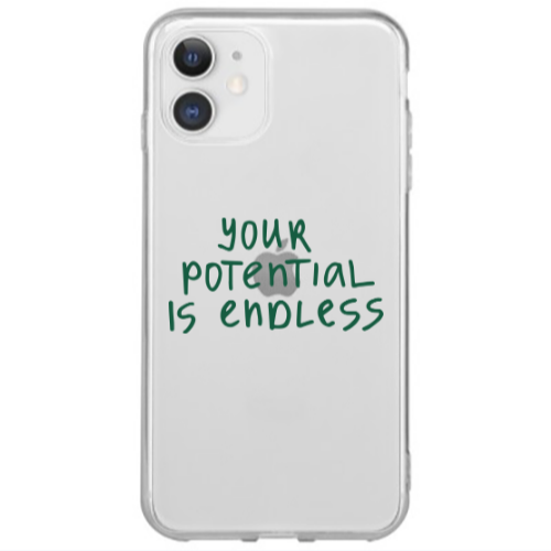 Apple iPhone 12 Mini Your potential is endless Transparent Silicone TPU Θήκη