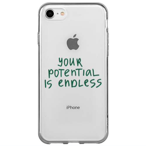 Apple iPhone SE 2020 Your potential is endless Transparent Silicone TPU Θήκη