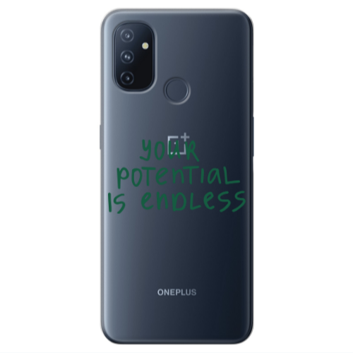Oneplus Nord 100 Your potential is endless Transparent Silicone TPU Θήκη