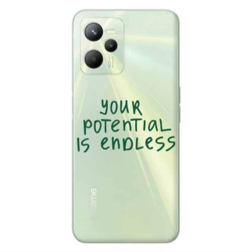 Realme C35 Your potential is endless Transparent Silicone TPU Θήκη