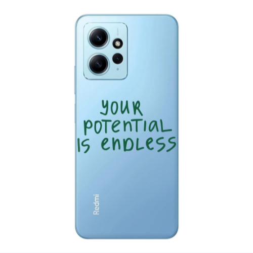 Xiaomi Redmi Note 12 4G Your potential is endless Transparent Silicone TPU Θήκη