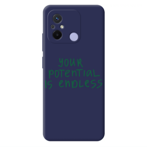 Xiaomi Redmi 12C Your potential is endless Dark blue Colored Silicone TPU Θήκη