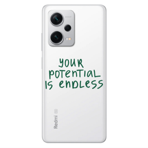 Xiaomi Redmi Note 12 5G Your potential is endless Transparent Silicone TPU Θήκη