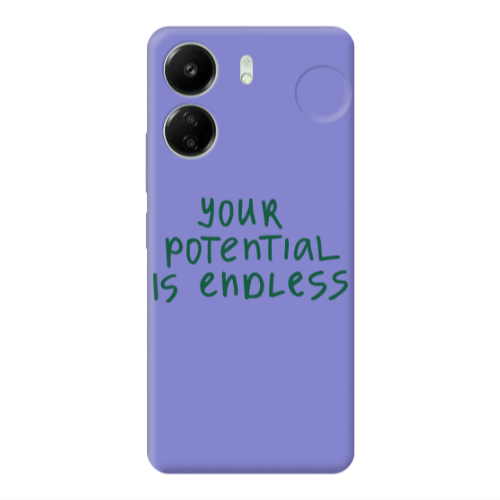 Xiaomi Redmi 13C Your potential is endless Purple Colored Silicone TPU Θήκη