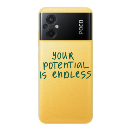 Xiaomi Poco M5 Your potential is endless Transparent Silicone TPU Θήκη
