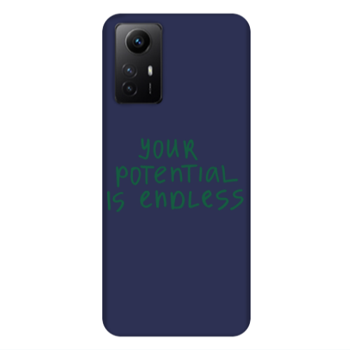 Xiaomi Redmi Note 12s Your potential is endless Dark blue Colored Silicone TPU Θήκη