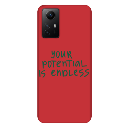 Xiaomi Redmi Note 12s Your potential is endless Red Colored Silicone TPU Θήκη