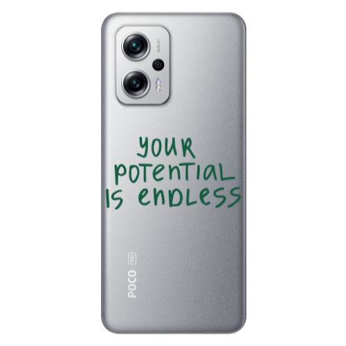 Xiaomi Poco X4 GT Your potential is endless Transparent Silicone TPU Θήκη