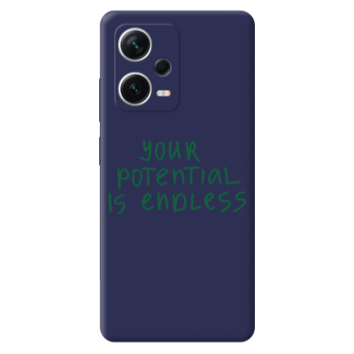 Xiaomi Poco X5 Your potential is endless Dark blue Colored Silicone TPU Θήκη
