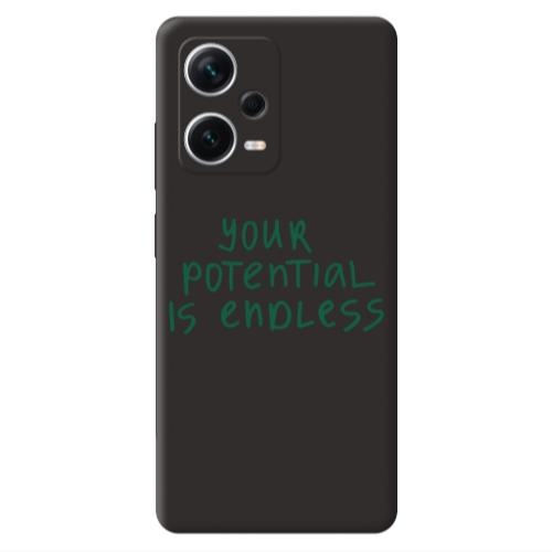 Xiaomi Poco X5 Your potential is endless Black Colored Silicone TPU Θήκη
