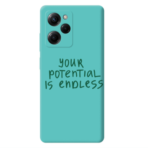 Xiaomi Poco X5 Pro Your potential is endless Turquoise Colored Silicone TPU Θήκη
