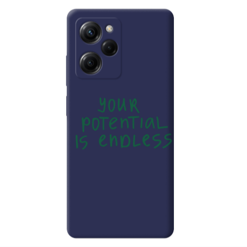 Xiaomi Poco X5 Pro Your potential is endless Dark blue Colored Silicone TPU Θήκη