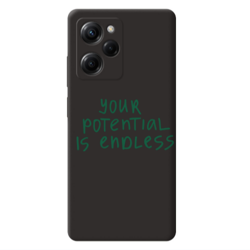 Xiaomi Poco X5 Pro Your potential is endless Black Colored Silicone TPU Θήκη