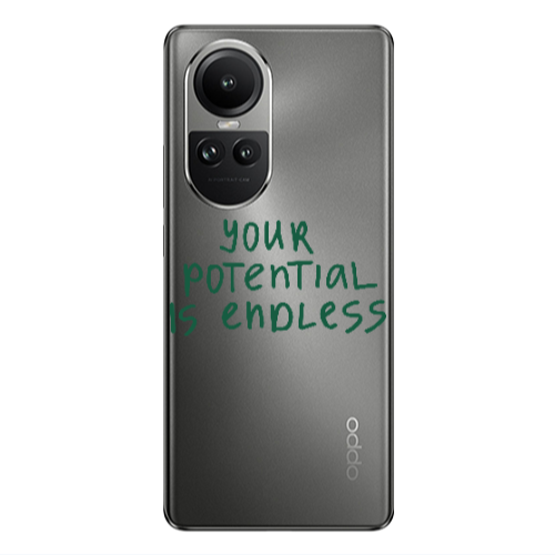 Oppo Reno10 5G Your potential is endless Transparent Silicone TPU Θήκη