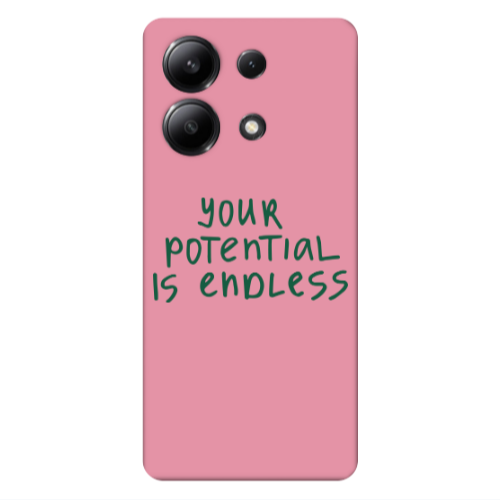 Xiaomi Redmi Note 13 4G Your potential is endless Pink Colored Silicone TPU Θήκη