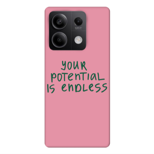 Xiaomi Redmi Note 13Pro 5G Your potential is endless Pink Colored Silicone TPU Θήκη