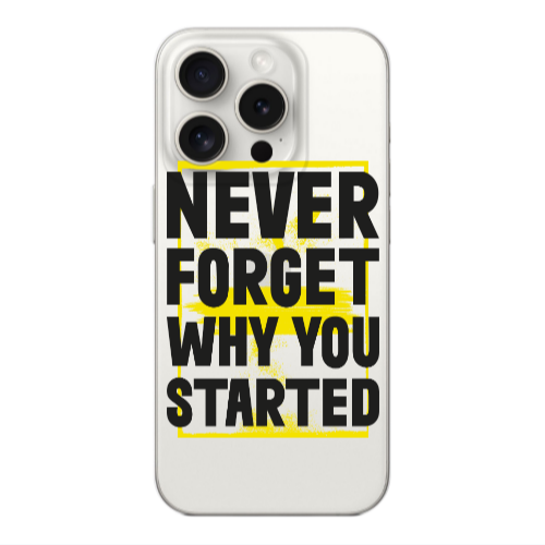 Apple Iphone 16 Pro Never Forget Transparent Silicone TPU Θήκη