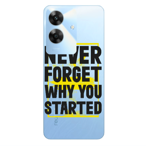 Realme Note 60 Never Forget Transparent Silicone TPU Θήκη