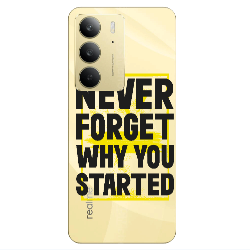 Realme C 75 Never Forget Transparent Silicone TPU Θήκη