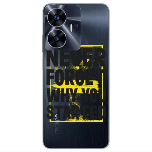 Realme Note 50 Never Forget Transparent Silicone TPU Θήκη