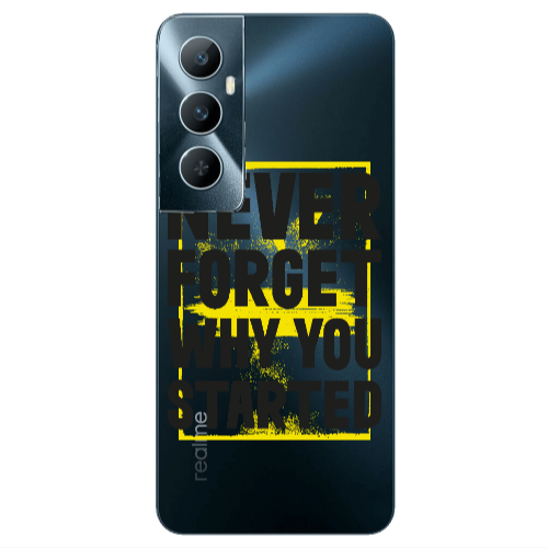 Realme C65 Never Forget Transparent Silicone TPU Θήκη