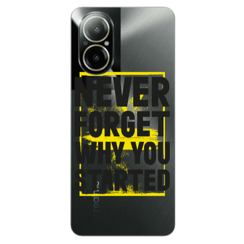 Realme C67 Never Forget Transparent Silicone TPU Θήκη