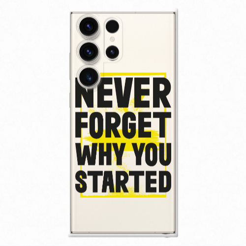 Samsung S25 Ultra Never Forget Transparent Silicone TPU Θήκη