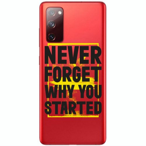 Samsung S20 FE Never Forget Transparent Silicone TPU Θήκη