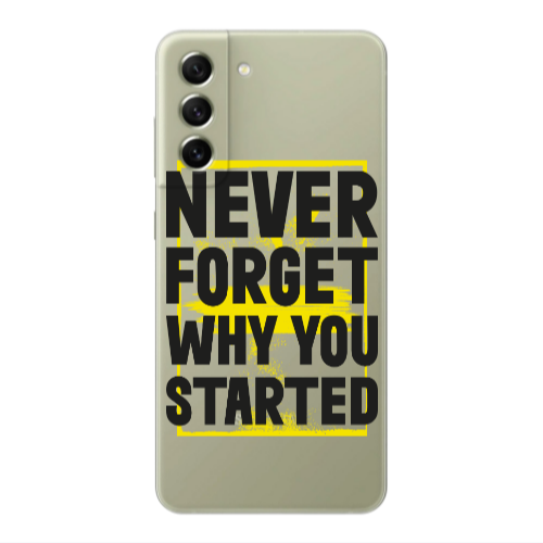 Samsung S22 Never Forget Transparent Silicone TPU Θήκη