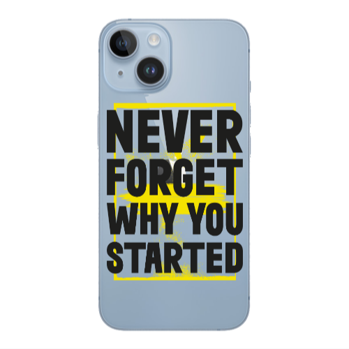 Apple iPhone 14  Never Forget Transparent Silicone TPU Θήκη