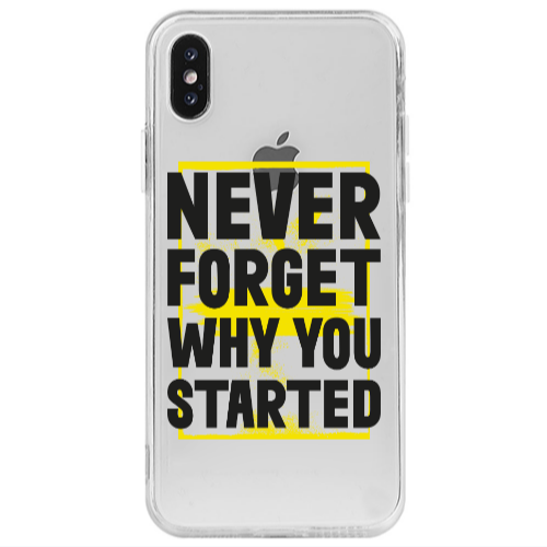 Apple iPhone Xs Max Never Forget Transparent Silicone TPU Θήκη