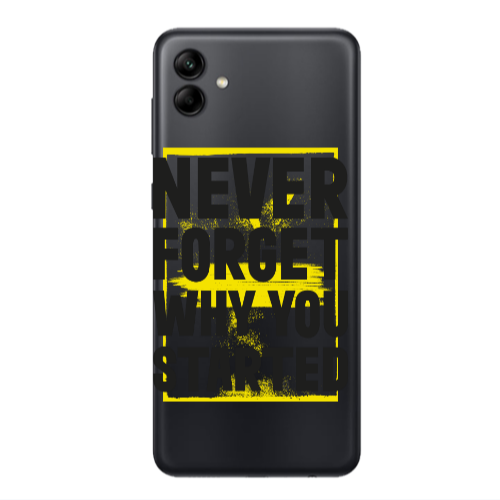 Samsung A04 Never Forget Transparent Silicone TPU Θήκη