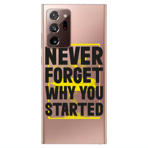 Samsung Note 20 Ultra Never Forget Transparent Silicone TPU Θήκη
