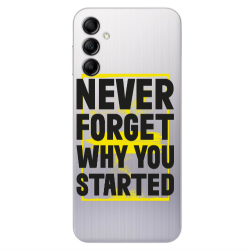 Samsung A24 Never Forget Transparent Silicone TPU Θήκη