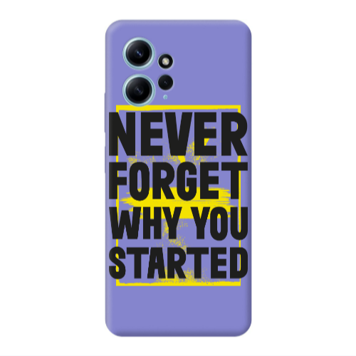 Xiaomi Redmi Note 12 4G Never Forget Purple Colored Silicone TPU Θήκη